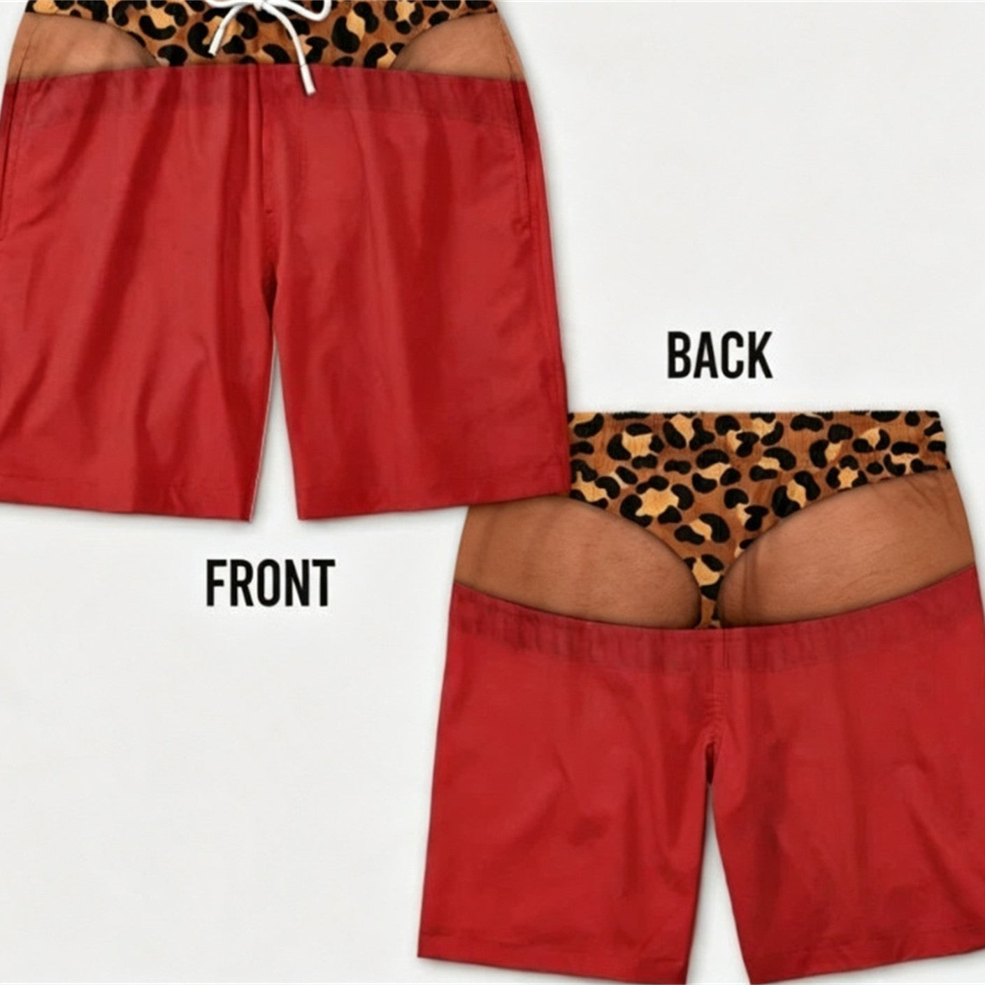 Short casual respirant imprimé homme