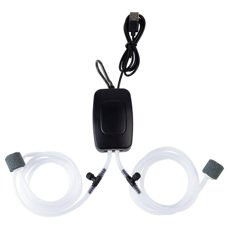 Petit, portable, silencieux Mini réservoir de poisson Oxygénateur