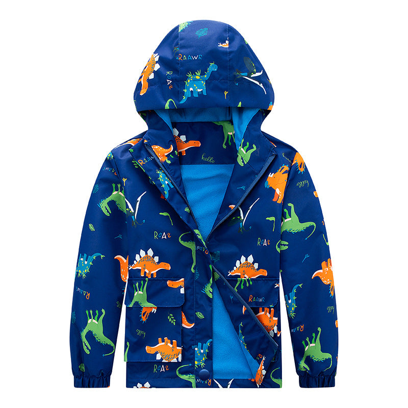 Veste imperméable à l'eau en manteau pour enfants