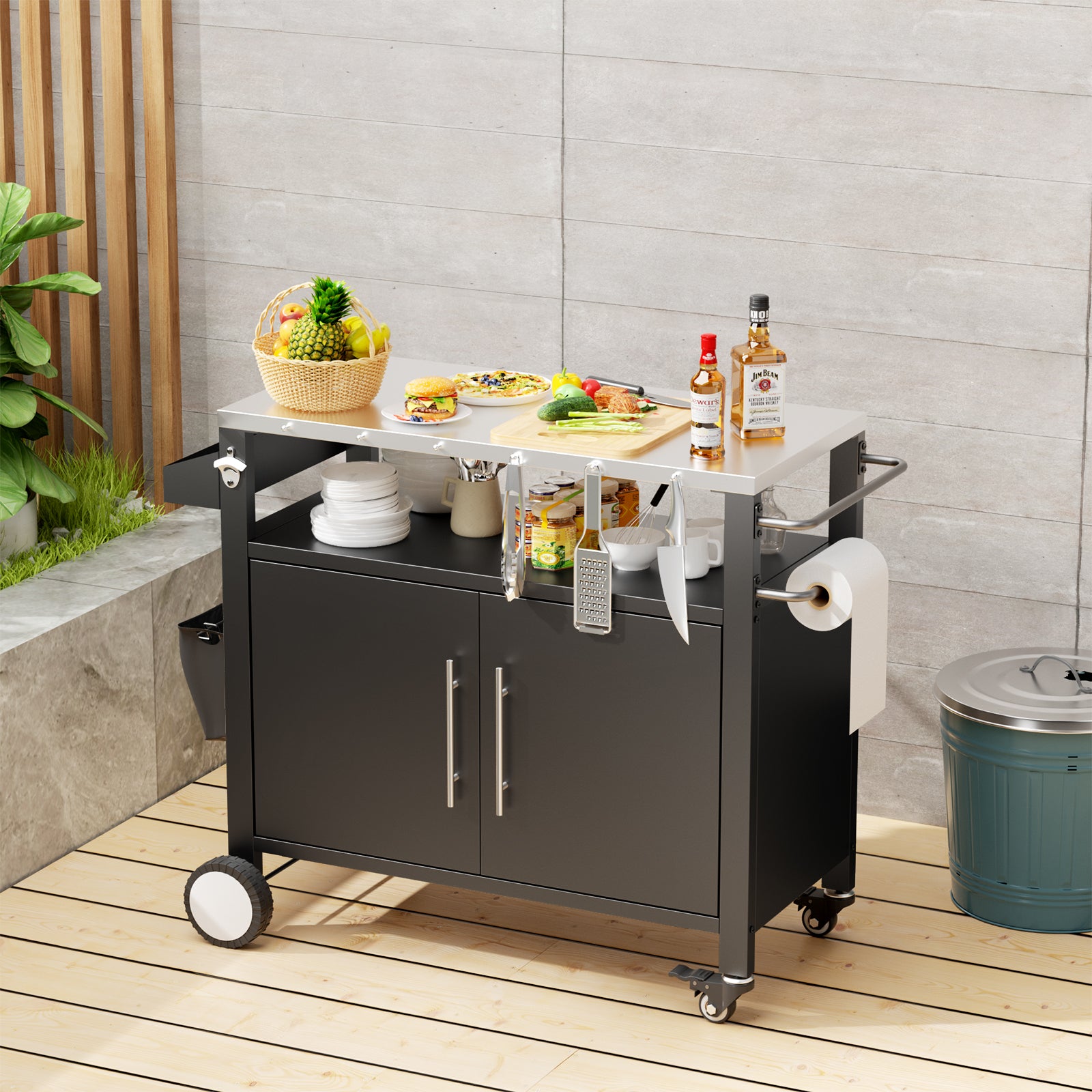 Panier Grill d'extérieur avec meubles patio