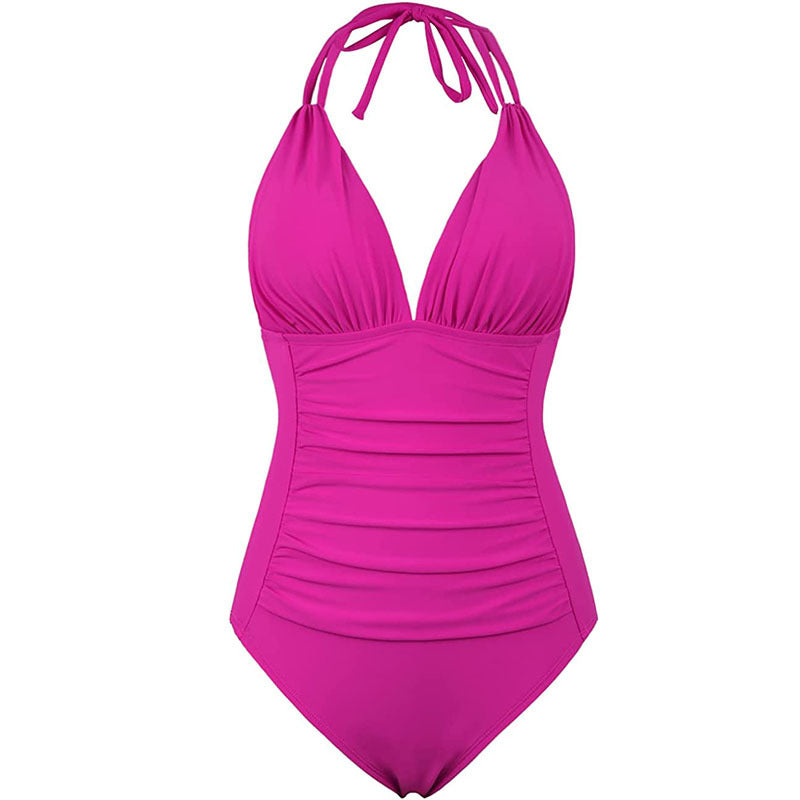 Maillot de bain en une seule pièce sans arrière, multicolore
