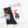 Graffiti Lettre Chaussettes de sport en coton mi-calf