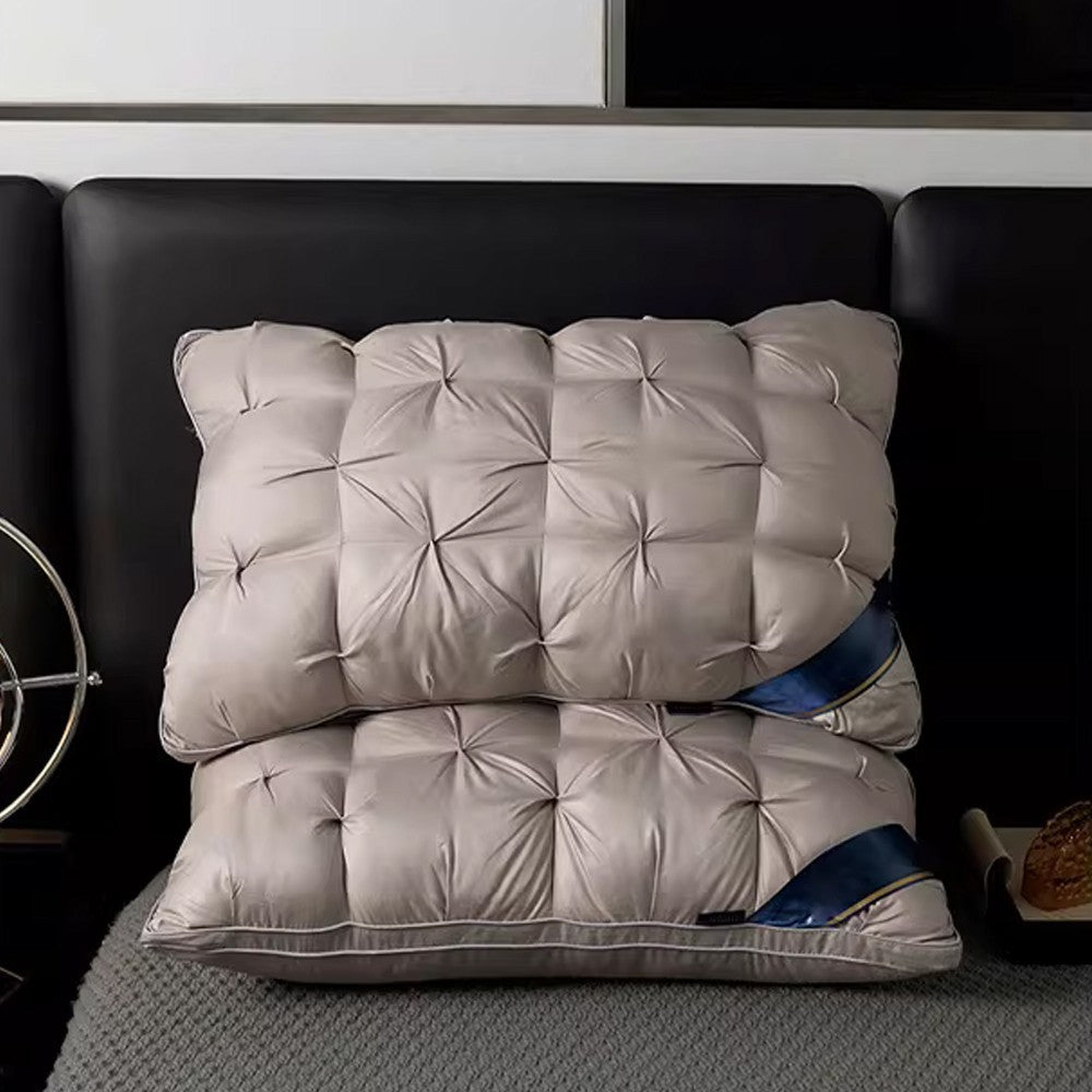 2Pcs Company Support Extra Filled Quilted Pillow Hotel Quality Pillow Pair