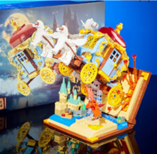Magic Book Carriage Enfants Assemblée éducative Bâtiment Blocs Jouet