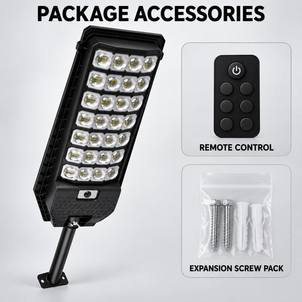 Solar Powered Motion Sensor Outdoor Light W7208 7 Noir pour Garden Yard Street Wall LED