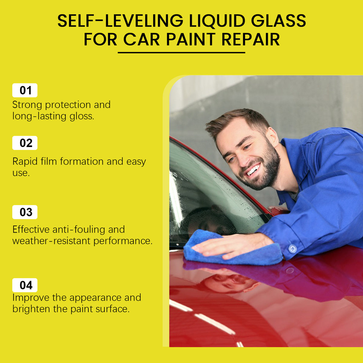 Solution de soins de peinture automobile