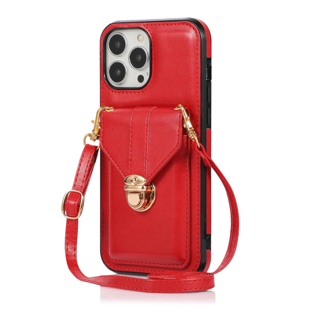 Porte-carte Étui de téléphone Étui en cuir à corps croisé