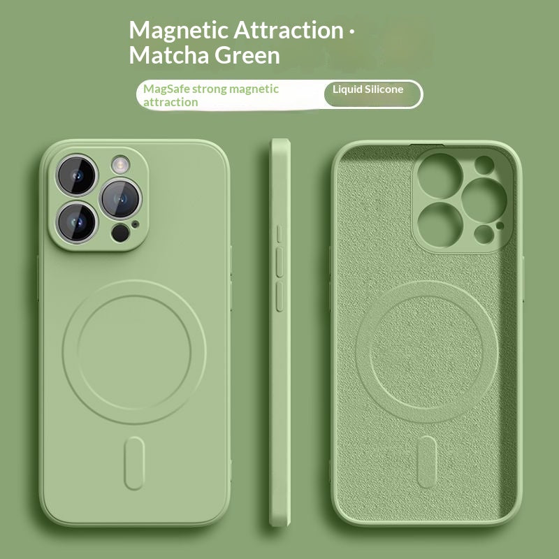 Boîtier de téléphone magnétique en silicone liquide