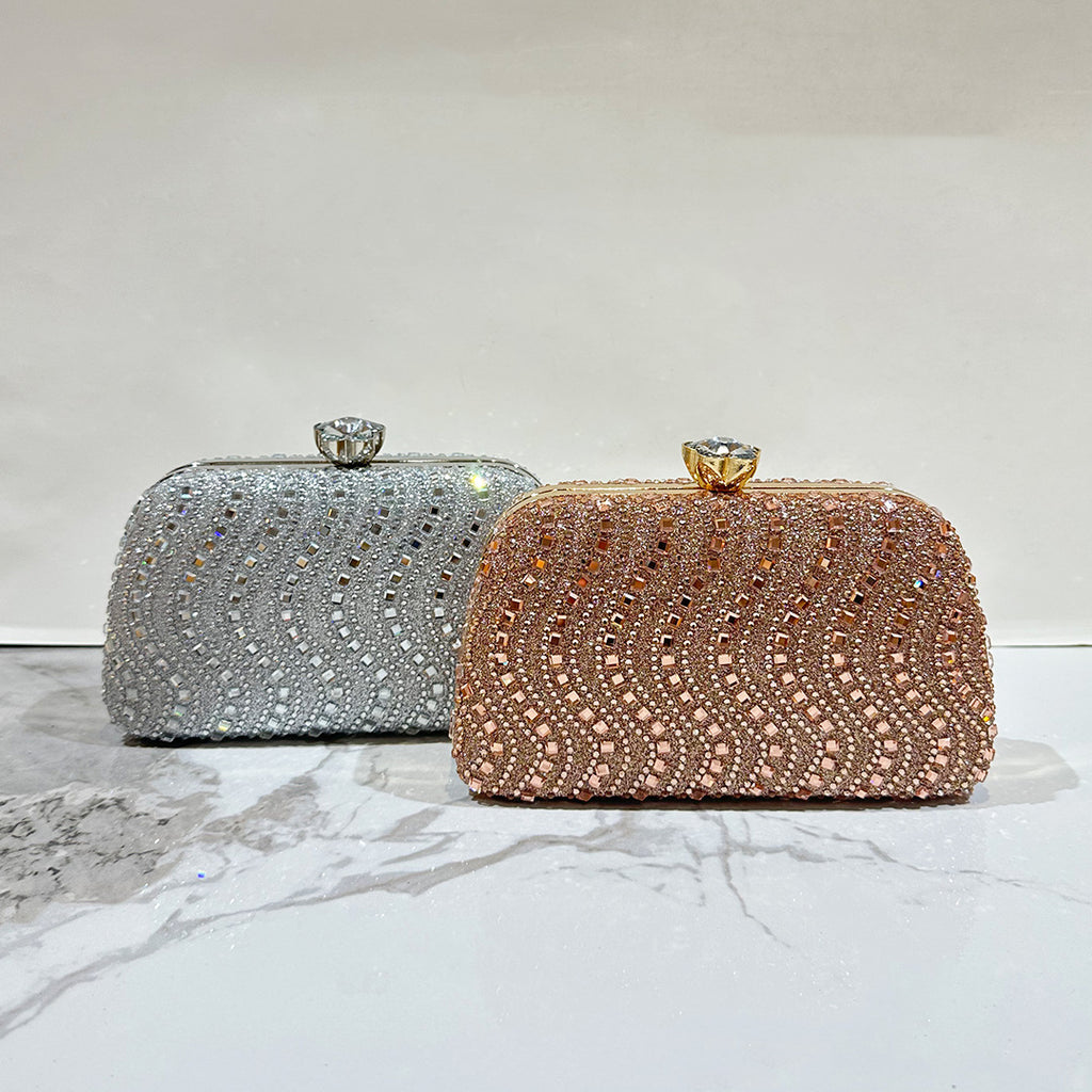 Sac de soirée en Strass Sparkling double face orné de diamants