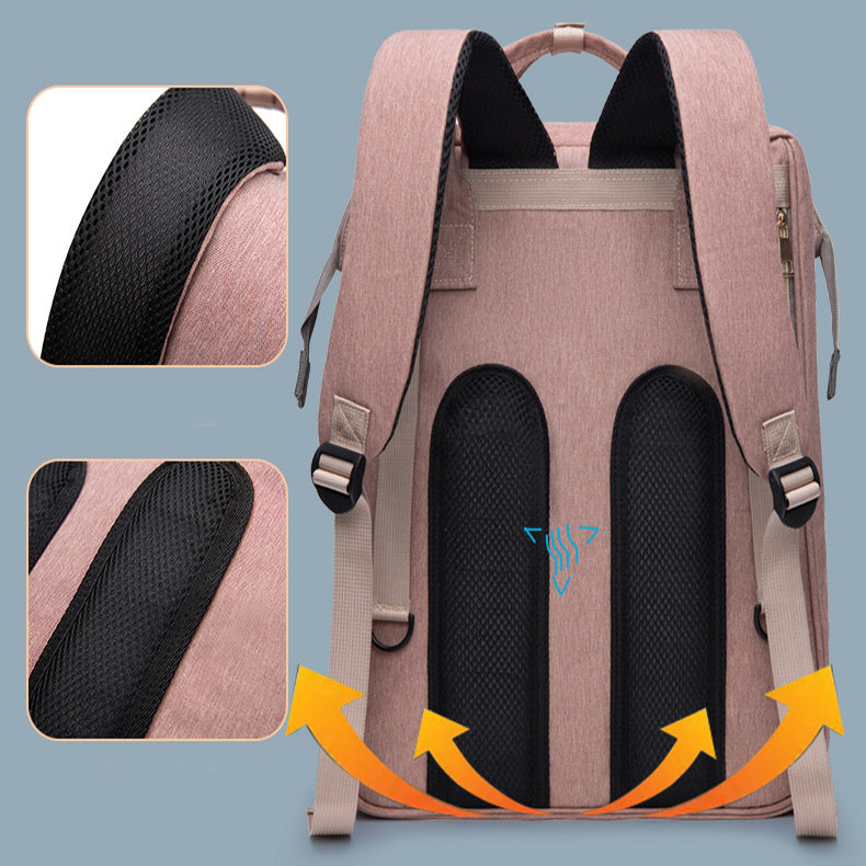 Mummy Baby Crib sac à dos Grande capacité Out Lait Sac isolé Femmes
