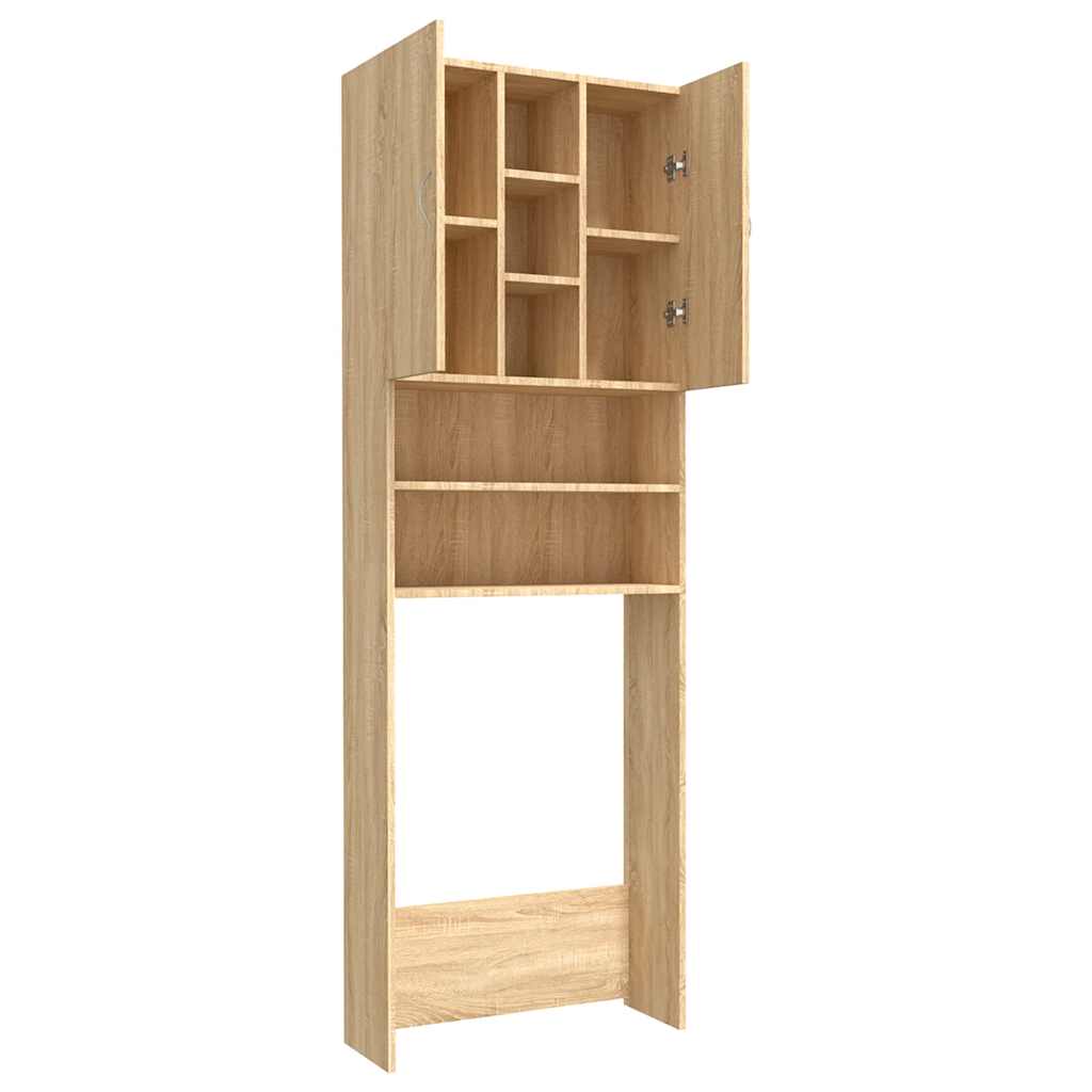 Cabinet machine à laver Sonoma chêne 64x25