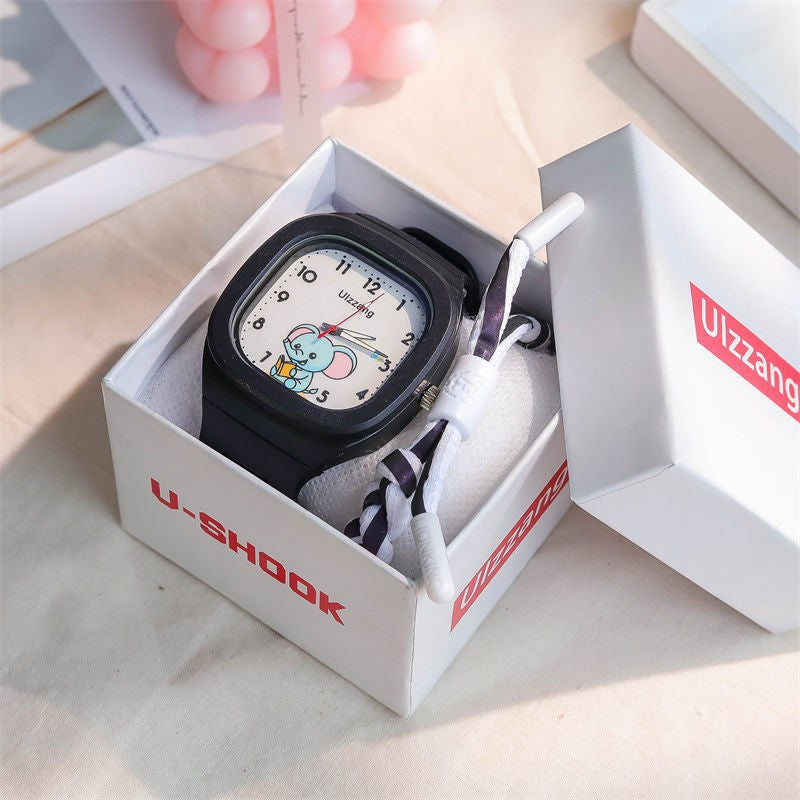 Mignon Silicone Trendy Luminous Sports Place étudiante Montre de beau look