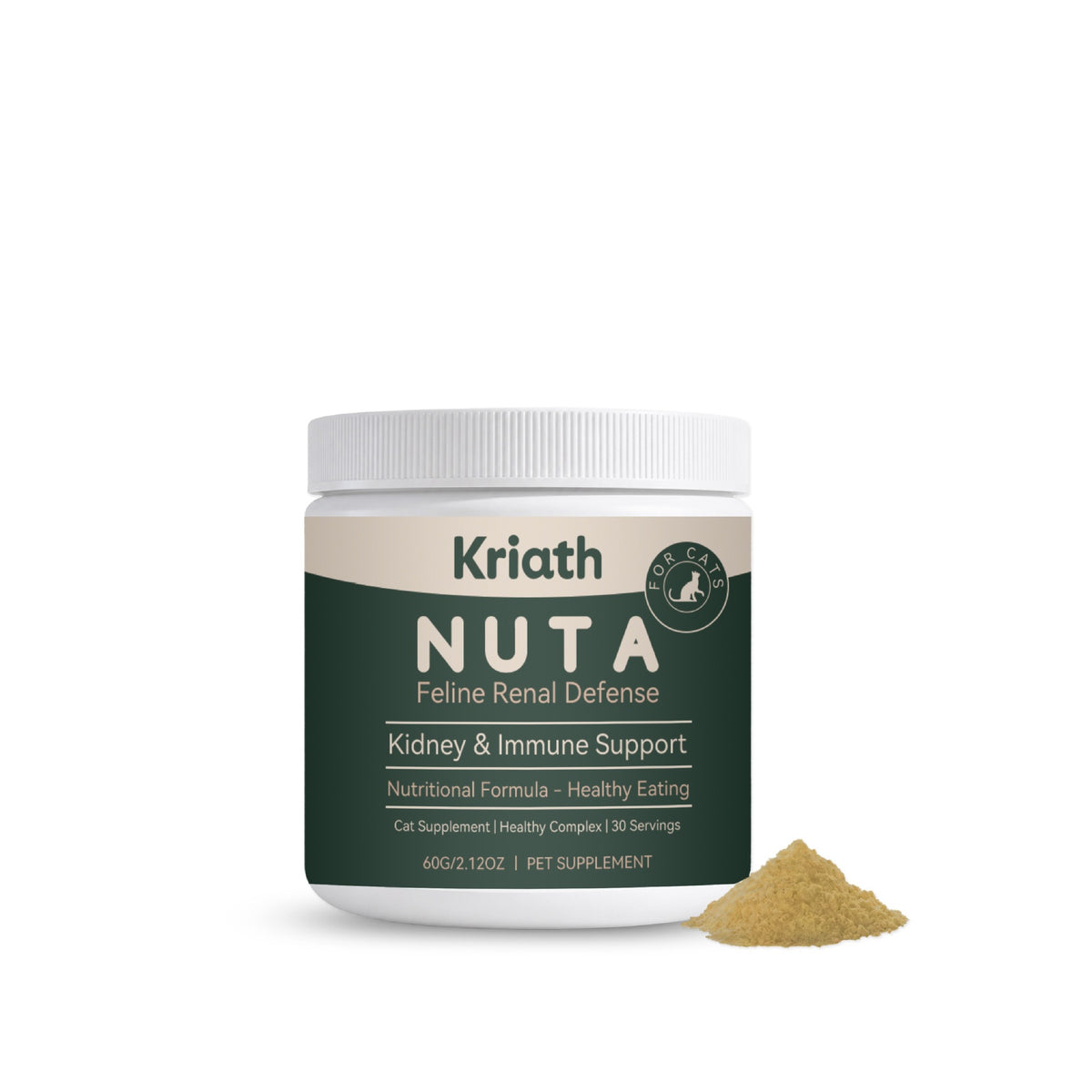 Kriath Cat Care Nutritional Powder Daily Care Confortable complément doux Cat Body Neede