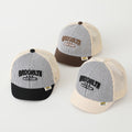 Casquette de baseball pour les enfants rayés multicolores en mailles pour l'été