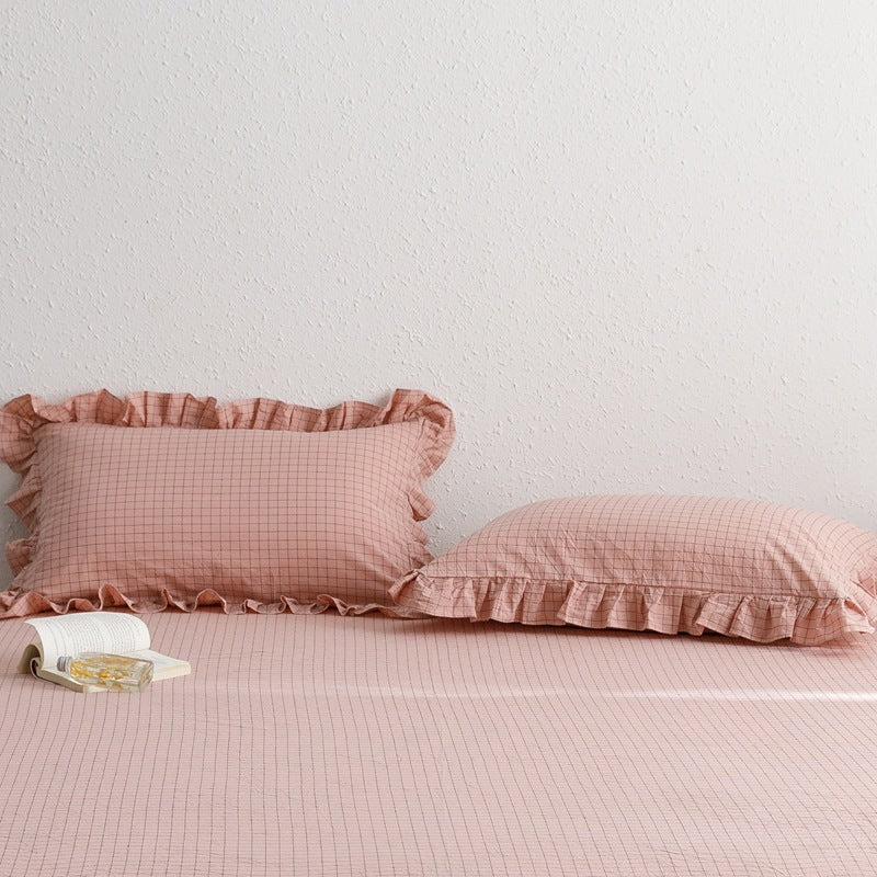 Plie de coton épaissée Coussin simple avec tige de dentelle