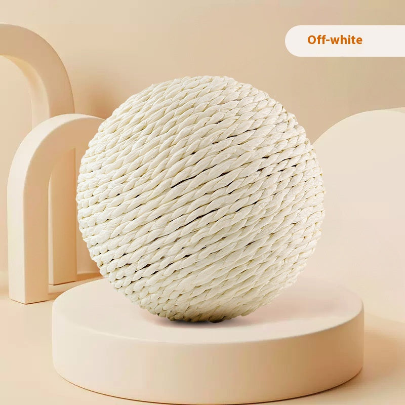 Jouet de chat surdimensionné de boule de sisal auto-soulèvement
