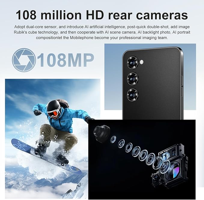 C24 Ultra 5G Smartphone déverrouillé Android 14 Téléphone