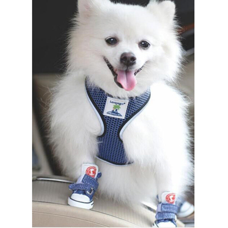 Petit chien Poodle Chaussures Anti-Dirty Anti-dérapant Chaussures