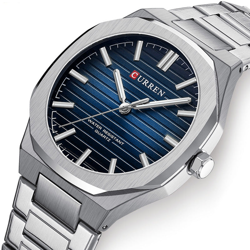 Montre de mode en acier pour hommes