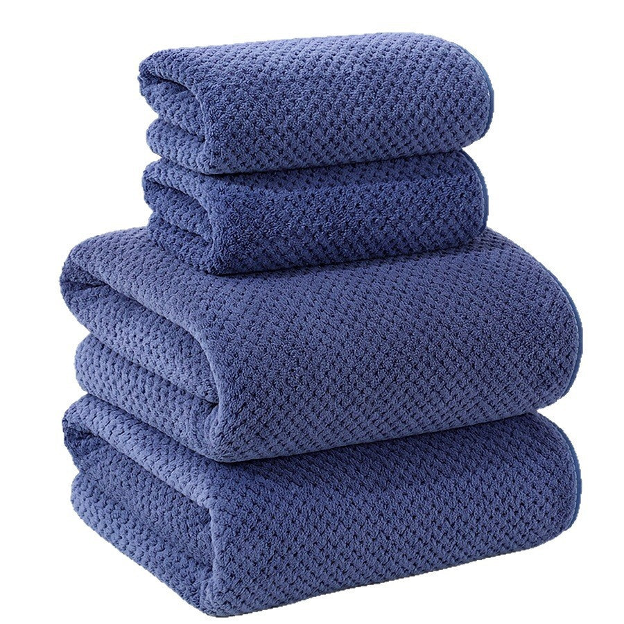 Ensemble de serviettes de bain en polaire à 4 pièces