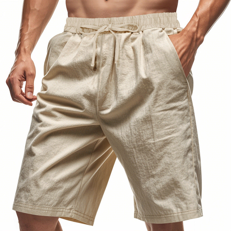 Short homme Summer Thin Beach Casual Loose Short cinq points Homme's Outer Wear