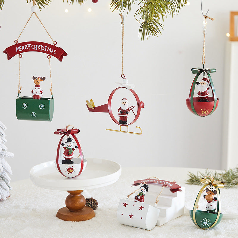 Pendentif décoratif en fer forgé, boîte aux lettres pour personnes âgées
