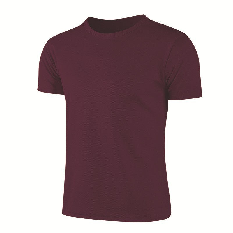 Hommes Col d'équipage Quick Dry manches courtes T Shirts Populaire Européen American Sports Plus Taille T
