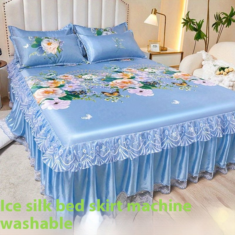 French Jupe Style Ice Silk Laved Cotton Cooling Mat
