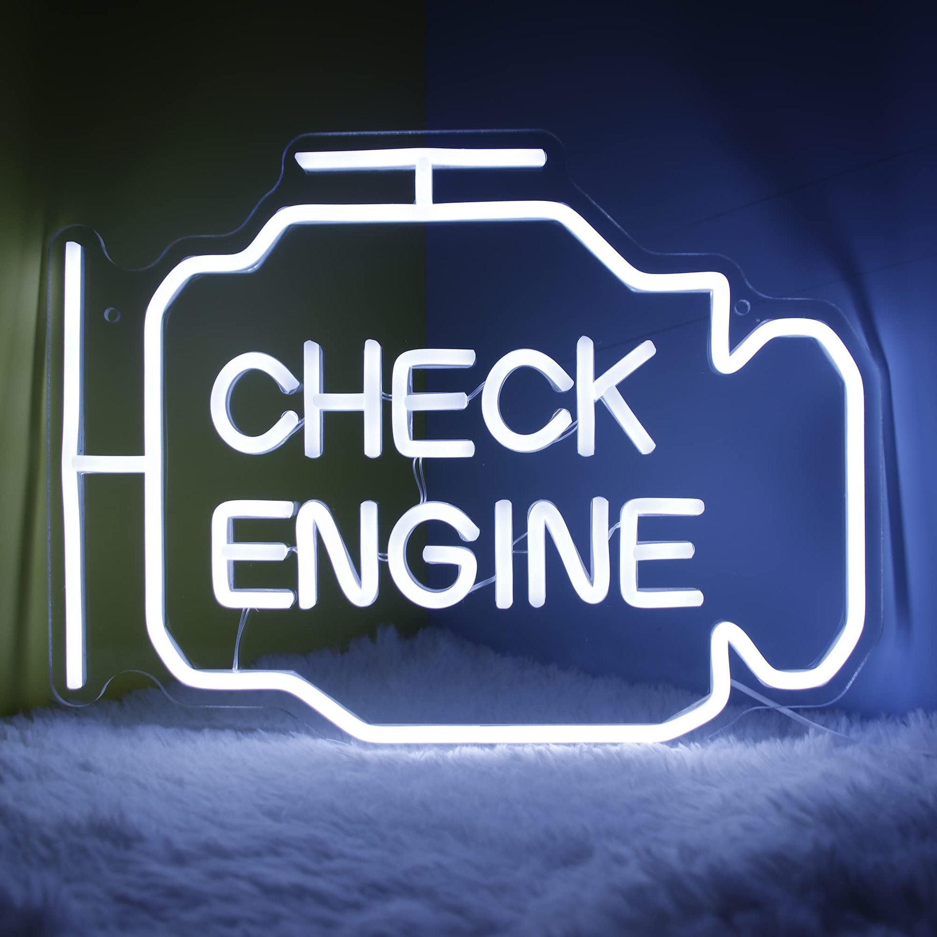 Réparation de voiture de moteur Image personnalisée LED Décoration