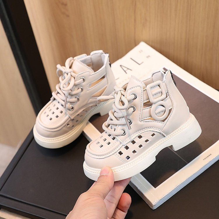 Printemps été britannique style mi-calf Sandales pour garçons filles