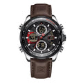 Montre multifonction en acier inoxydable pour homme