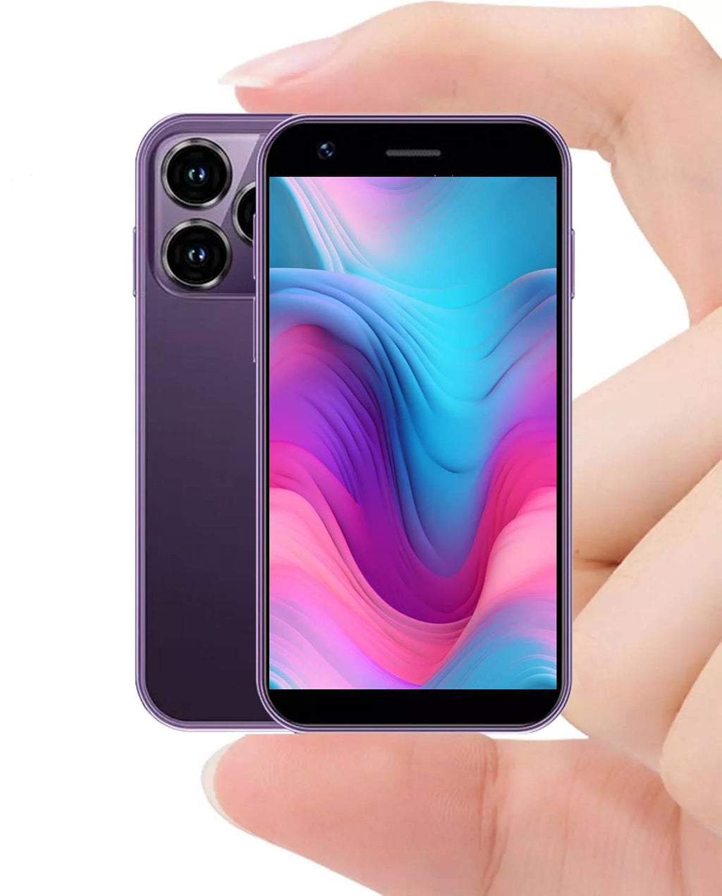 Mini Téléphone Débloqué Le plus petit monde 3.0en HD écran tactile Mini Smartphone Android 8.1Comp