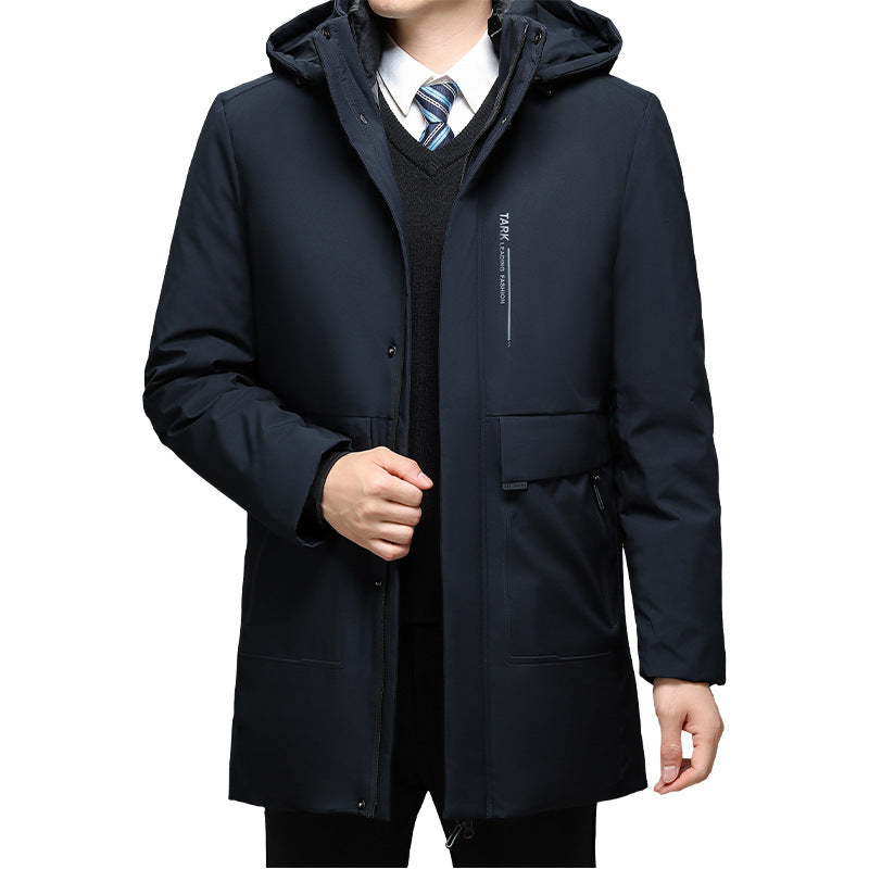 Veste rembourrée en coton thermique, épaissie pour hommes