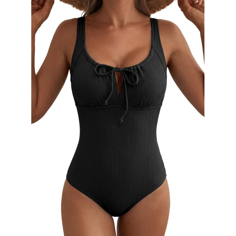 Maillot de bain texturé avec tummy-control