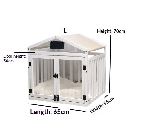 Maison intérieure pour chiens en bois massif