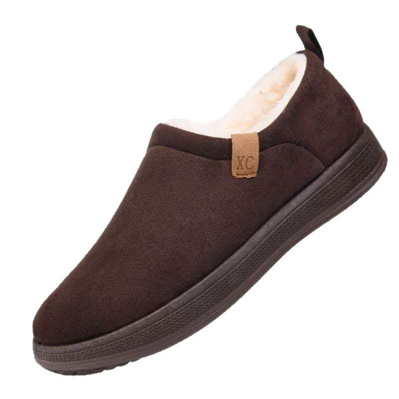 Bottes de neige d'hiver pour hommes avec doublure en polaire