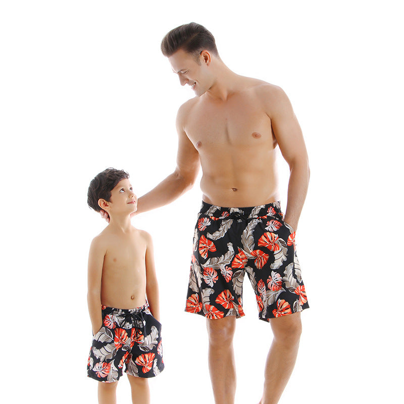 Style Parent Maillot de bain enfant Séchage rapide Pantalons de plage
