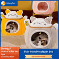 Lit d'animal chaud d'hiver de style fermé chat et chien Kennel