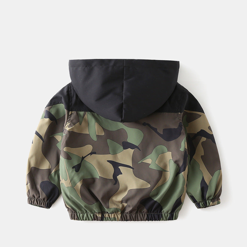 Bébé mince Camouflage couleur jacket