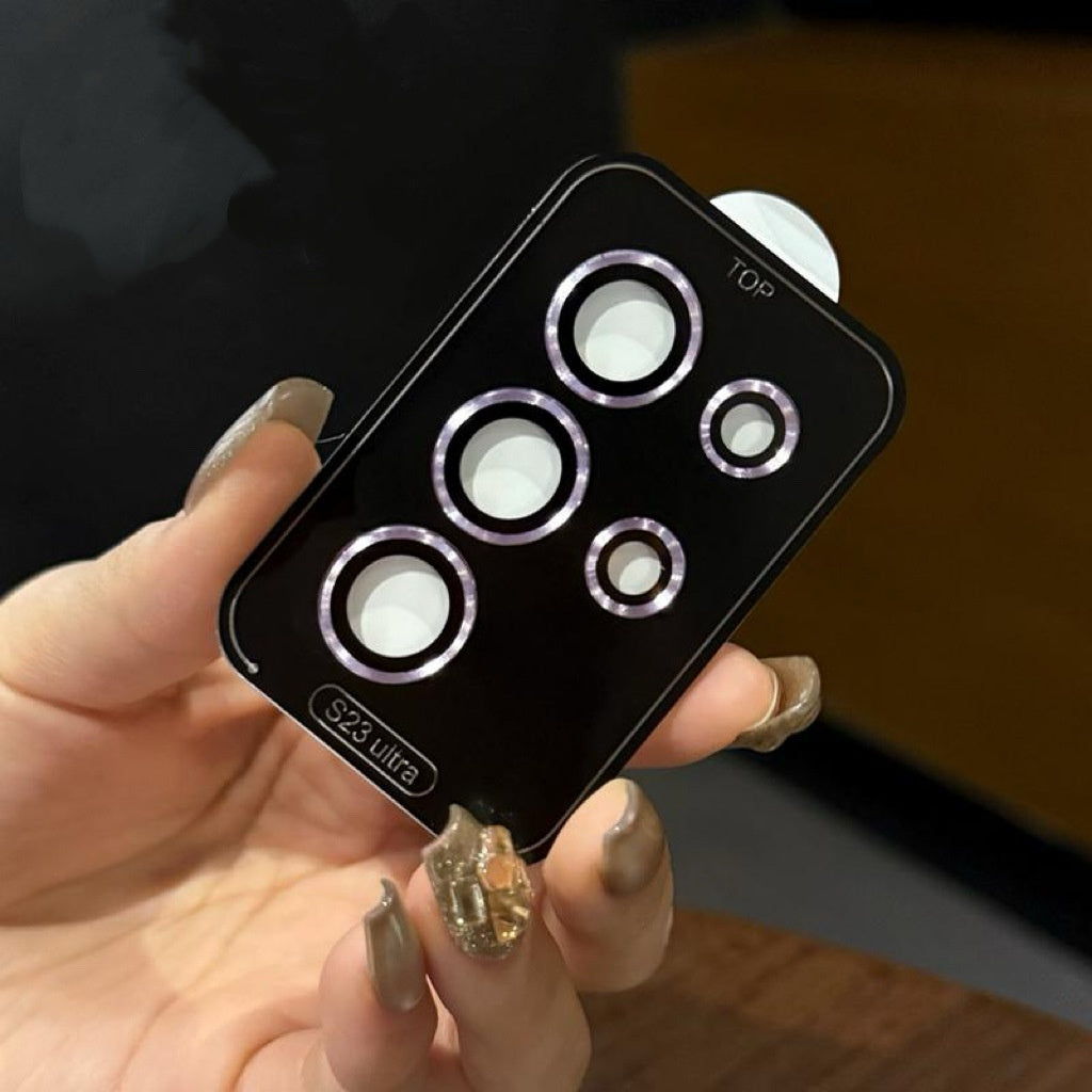 Bague de protection en métal pour téléphone S22 Caméra arrière