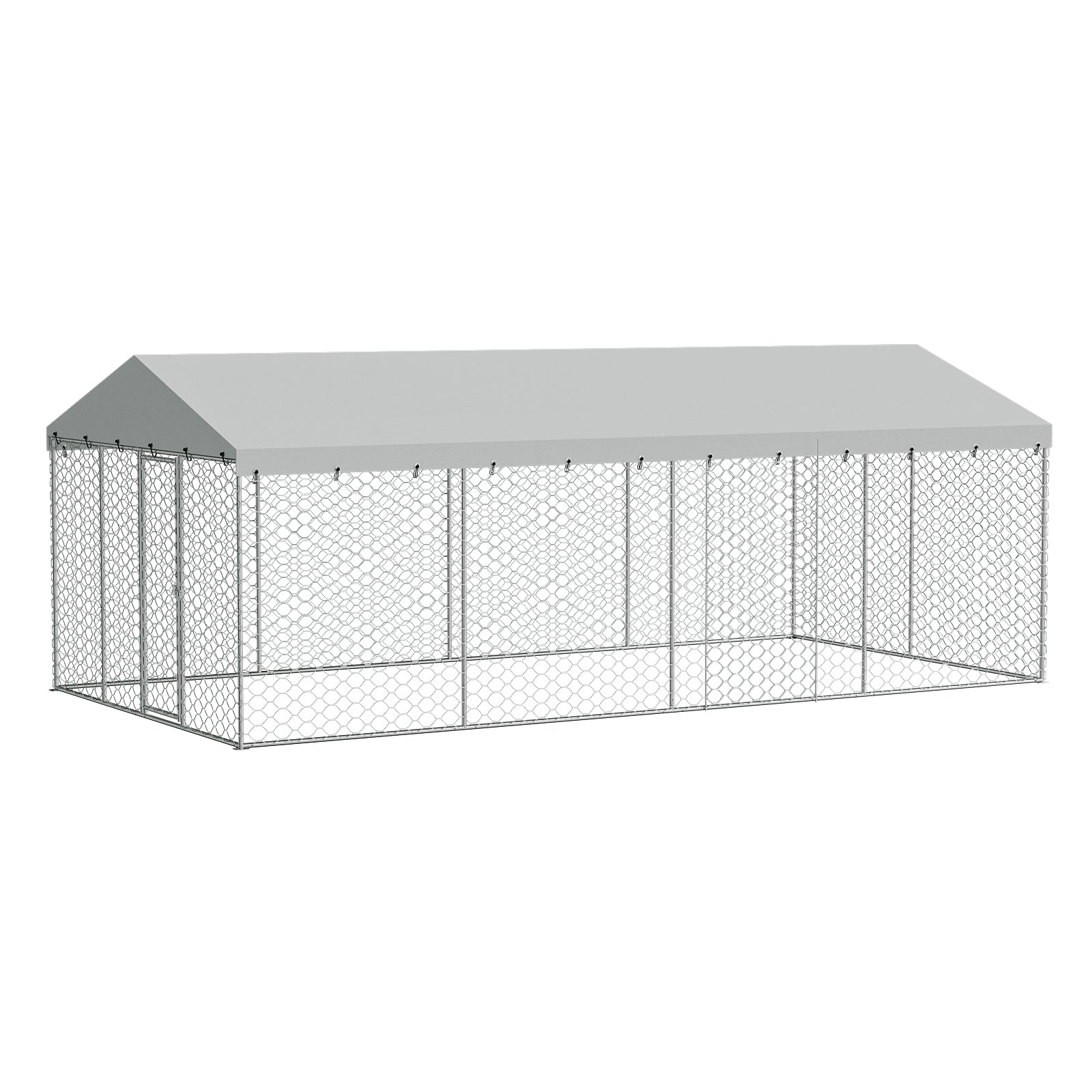 10x20 FT Grand Kennel de chien extérieur avec canopée