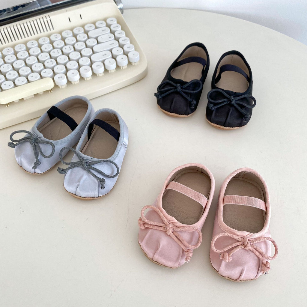 Dentelle de printemps Bow Chaussures bébé fille