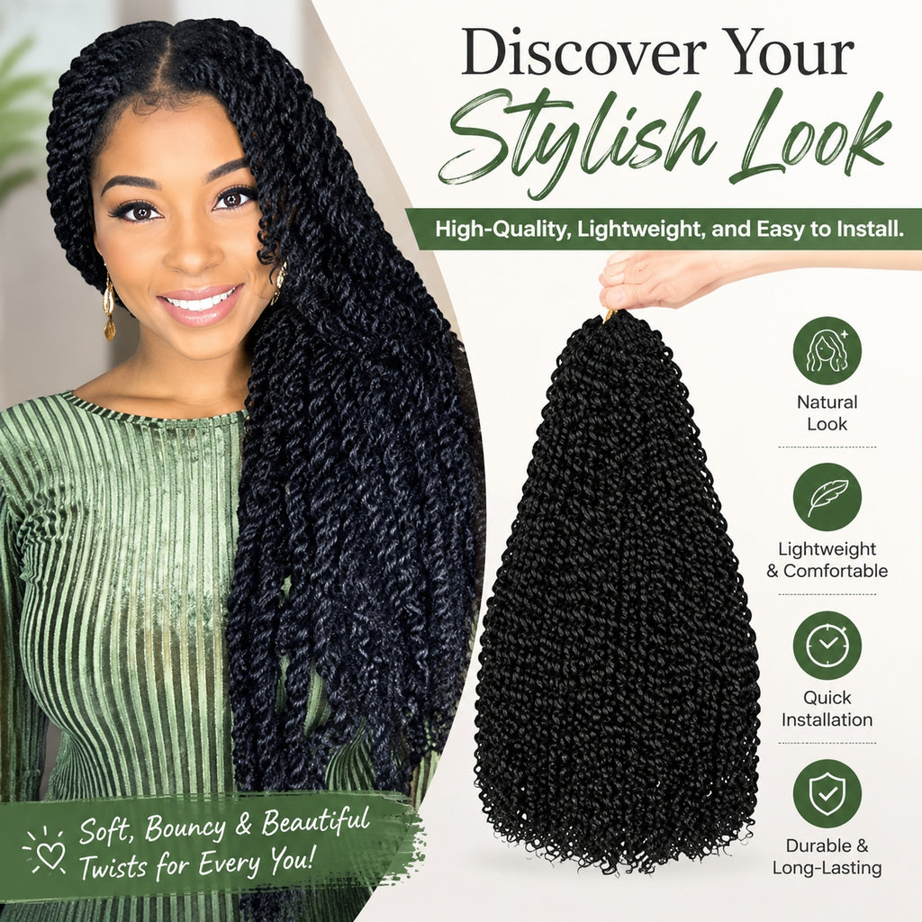 Wave de l'eau Crochet tressage cheveux LongBohemian Curly Style approprié pour les tresses papillon