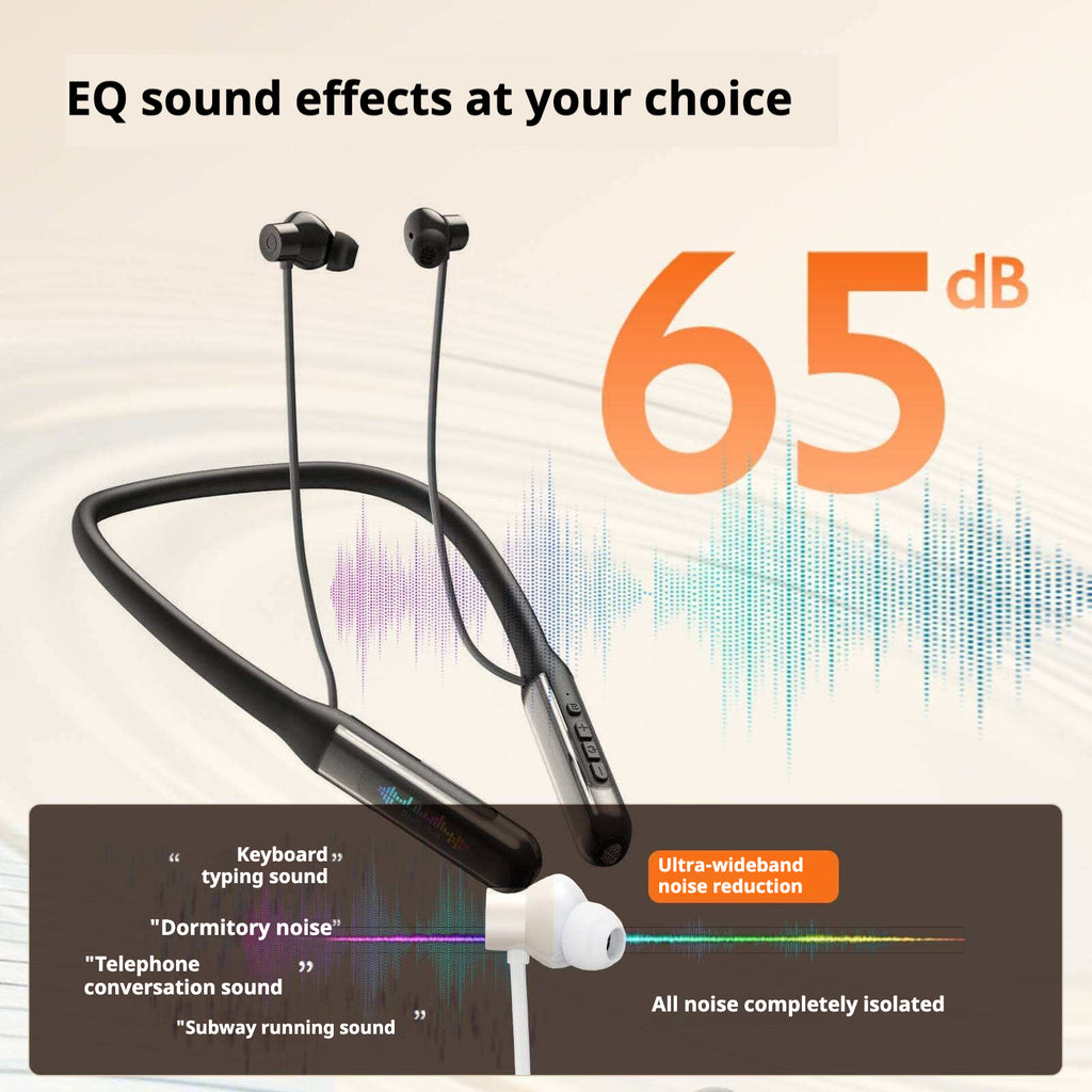 KP-258 Meilleures ventes de bande de collier Bluetooth Earphones Magnetic Digital Display In-Ear Bas Laten