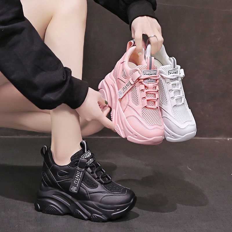 Femmes Mode Casual Respirant Mesh Platform Chaussures Casual