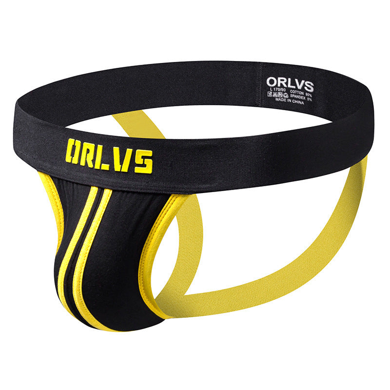 Sexy String Hommes faible taille Sexy double ceinture arrière vide