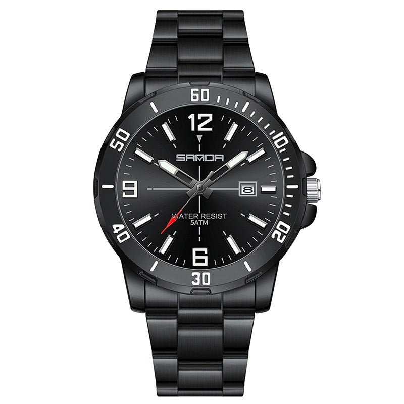 Montre Quartz imperméable multifonctionnelle pour hommes