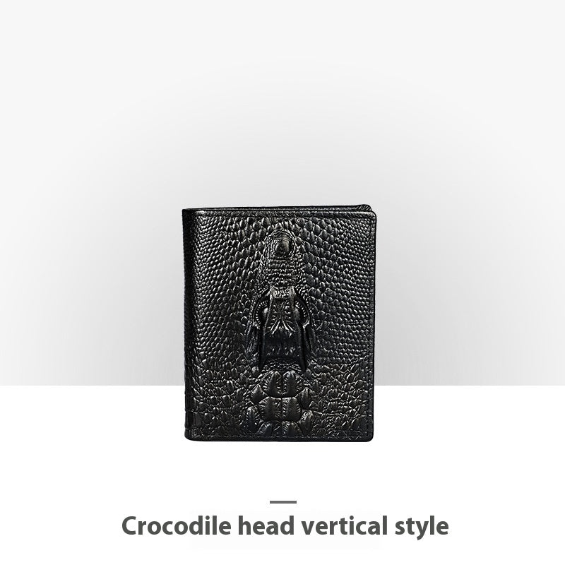 Porte-monnaie en cuir embossé pour homme