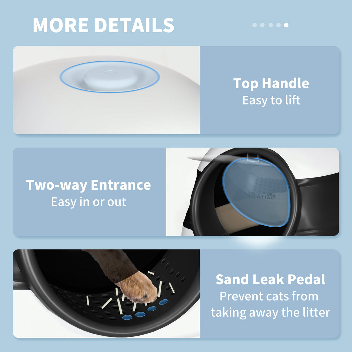 Litière pliable pour chat avec lit