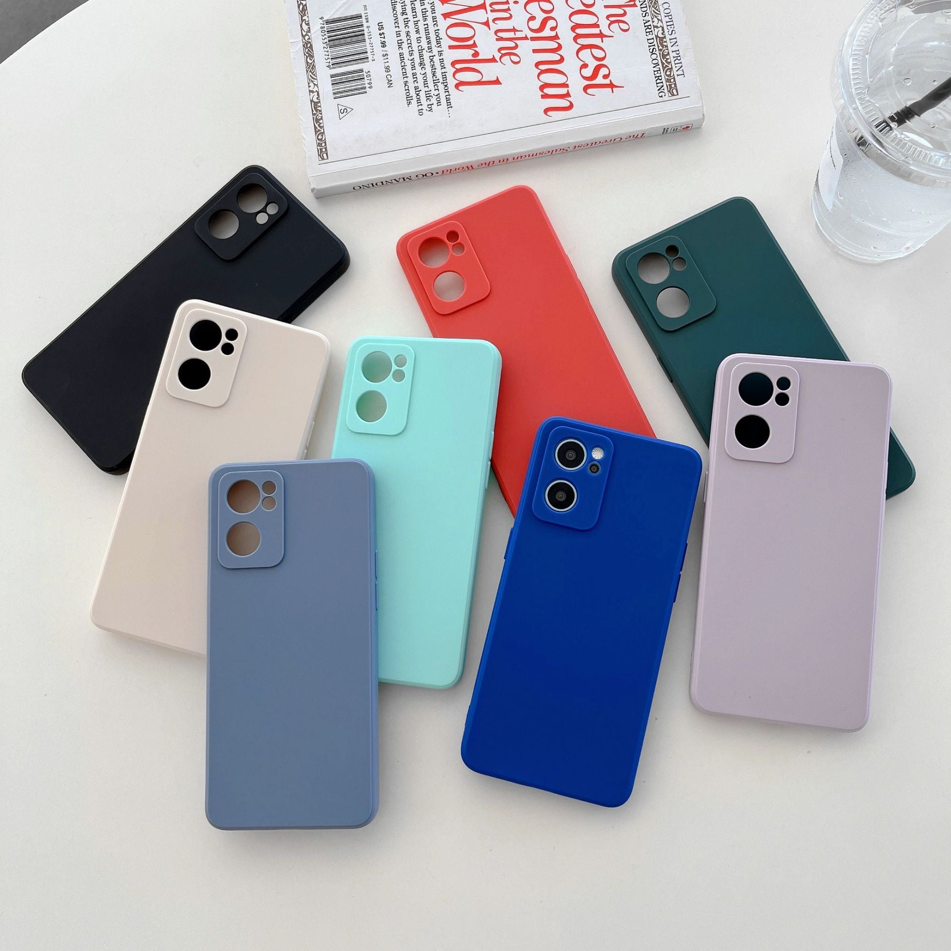 Fine trou Matte TPU Bord droit Couverture de protection